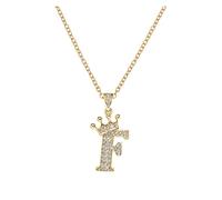 aaSccex Locket Necklace for Girls, Silver Cross Necklaces for Men Diamond, Dainty Gold Necklace Women 26 English Letters Full Pendant Necklacess Necklaces A Z 26 Alphabet Initial Necklacess Jewelry