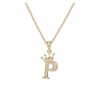 aaSccex Locket Necklace for Girls, Silver Cross Necklaces for Men Diamond, Dainty Gold Necklace Women 26 English Letters Full Pendant Necklacess Necklaces A Z 26 Alphabet Initial Necklacess Jewelry