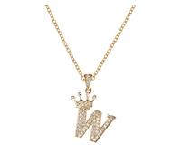 aaSccex Locket Necklace for Girls, Silver Cross Necklaces for Men Diamond, Dainty Gold Necklace Women 26 English Letters Full Pendant Necklacess Necklaces A Z 26 Alphabet Initial Necklacess Jewelry