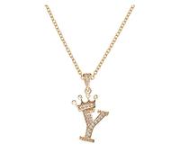 aaSccex Locket Necklace for Girls, Silver Cross Necklaces for Men Diamond, Dainty Gold Necklace Women 26 English Letters Full Pendant Necklacess Necklaces A Z 26 Alphabet Initial Necklacess Jewelry