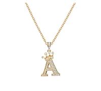aaSccex Locket Necklace for Girls, Silver Cross Necklaces for Men Diamond, Dainty Gold Necklace Women 26 English Letters Full Pendant Necklacess Necklaces A Z 26 Alphabet Initial Necklacess Jewelry