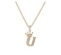 aaSccex Locket Necklace for Girls, Silver Cross Necklaces for Men Diamond, Dainty Gold Necklace Women 26 English Letters Full Pendant Necklacess Necklaces A Z 26 Alphabet Initial Necklacess Jewelry