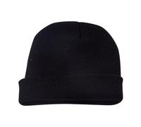 aaSccex Merino Beanie Unisex Knitted Sleep Hat Women's Warm Beanie Hat Winter Hat Men's Transition Hat Lightweight Women's Knitted Hat Bobble Hat Men, black, One Size