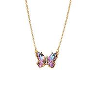 aaSccex Rhinestone Choker Necklaces for Women Butterfly, Necklaces for Women Trendy Pendant Necklace, Gold Necklacess Cute Friendship Necklacess Silver Choker Necklace Dainty Birthday Gifts