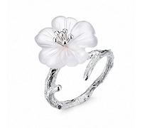 aaSccex Rings Ring Rings Flower Vine Finger Adjustable Open End Natural Flower Ring Autumn Wind Accessories Handcuffs Rings, one size, Metal, No gemstones