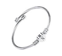 aaSccex Silver Initial Bracelet Mothers Day Gifts Bracelets For Womens Peralised Chunky Silver Bracelet For Women Couples Bracelets Light Up Teenage Girls Birthday Gifts Women