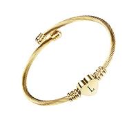 aaSccex Silver Initial Bracelet Mothers Day Gifts Bracelets For Womens Peralised Chunky Silver Bracelet For Women Couples Bracelets Light Up Teenage Girls Birthday Gifts Women