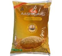 Aashirvaad Whole Wheat Atta | 100% Pure Chakki Fresh Atta | Soft & Fluffy Roti Flour | 5kg Pack