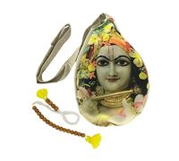 Aashita Creations Krishna Printed Chanting Bag/Japa Bag for Daily Mantra Jaap with Mala Counter