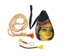 Aashita Creations Printed Chanting Bag/Japa Bag with Japa Mala & Sakshi Mala Counter