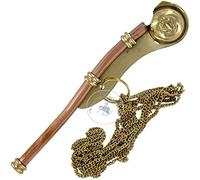 Aasiya Nautical Bosun's Whistle - Mariner Command Whistle - Premium Quality Brass Signal Whistle for Boating and Outdoor Use