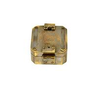 aasiya Nautical Kelvin & Hughes Sine Brunton 1917 Brass Compass with Brass Finish and Pocket Mount for Outdoor Navigation
