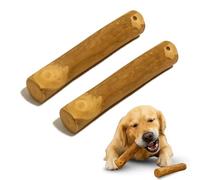 AASPIRE PETS Coffee Wood Dog Chew Sticks - 2 Pack, 7.09 Inch Medium Size | Natural Durable Dog Toy for Regular & Aggressive Chewers | Teeth Cleaning, Boredom & Calming Chews for Dogs