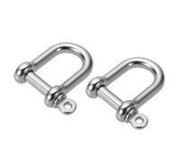 Aasta Heavy-Duty Steel D Shackle, Chain Link Hook for Boxing, MMA Training, Gym Equipment, Punch Bag Attachment (2)