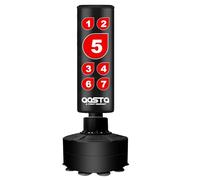 Aasta XL Free Standing Punch Bag Target 6ft - Heavy Duty Boxing, Kickboxing & MMA Training Punching Bag for Home Gym & Martial Arts Practice (Black)