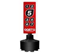 Aasta XL Free Standing Punch Bag Target 6ft - Heavy Duty Boxing, Kickboxing & MMA Training Punching Bag for Home Gym & Martial Arts Practice (Red)