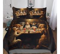 AASWDDS Cute Dog Comforter Cover Bedding Set Kids Duvet Cover Bedspread Cover with Pillowcase Soft Quilt Cover for Youth And Adult King(220x240cm)