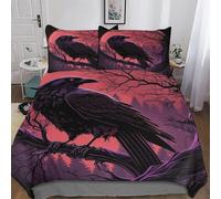 AASWDDS Viking Myth 3D Duvet Cover Bedding Set with Pillowcases Soft Quilt Cover 2 PCs for Kids Adult Microfiber Comforter Cover Single(135x200cm)