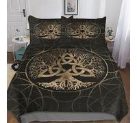 AASWDDS Viking Myth Bedding Sets with Pillowcase Soft Duvet Cover Microfiber 3Pcs Set Quilt Cover for Kids Youth Adult Comforter Cover King(220x240cm)