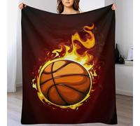 AASWDFR Basketball Blanket Ultra-soft Micro Fleece Throw Soft And Warm Blankets Flannel Throws for Sofas, Armchair, Couch And Bed 150×200cm