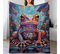 AASWDFR Frog Blanket, Fluffy Super Warm & Soft Throw, As Sofa Cushion Bedspread Or Living Room Blankets 180×200cm