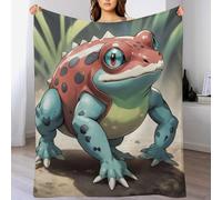 AASWDFR Frog Blanket Throw Super Soft Warm Lightweight Cozy Blankets for Children, Young Girls Or Adult for Couch Bed Sofa 140×180cm