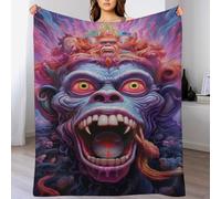 AASWDFR Gorilla Bed Blanket, Flannel Blankets for Kids Teen Young Boys Girls Throw Anti-pilling Throws for Couch Bed Sofa 130×180cm