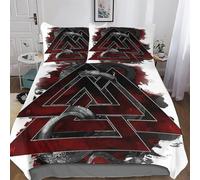 AASWDFR Viking Myth Duvet Cover Set with Pillowcases Soft Quilt Covers Microfiber Bedding For Boys Girls And Teenagers Comforter Cover King(220x240cm)