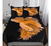 AASWSWW Betta Duvet Cover Set with Pillowcases Soft Quilt Covers Microfiber Bedding For Boys Girls And Teenagers Comforter Cover King(220x240cm)