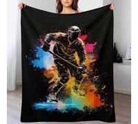 AASWSWW Ice Hockey Super Soft Blanket Soft Microfiber Throw Cosy Fuzzy Travel Blankets Nap Throws for Sofa Couch & Bed Décor (150×200cm)