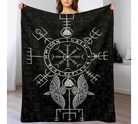 AASWSWW Viking Myth Blanket - Flannel Sofa Versatile Blankets Fluffy Soft Throw for Bed And Couch Travel For Kids Girls （180×200cm）