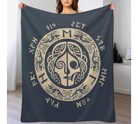 AASWSWW Viking Myth Blanket, Fluffy Super Warm & Soft Throw, As Sofa Cushion Bedspread Or Living Room Blankets （180×200cm）