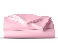 AATH COLLECTION Bed Sheet Set, 100% Egyptian Cotton, Easy Care & Super Soft 4 Pieces Bedding Set - Flat Sheet & Fitted Sheet with 2 Pillowcases (PINK, King)
