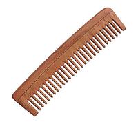 AATIRA Neem Wooden Comb Wide Tooth Wooden Comb Hair Regrowth And Control Dandruff For Men And Women, Brown