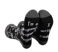 AATOP 1 Pair Funny Programmer Socks - Java Programming Gift - I Write Code Socks (Cotton, I Write Code 2uk)