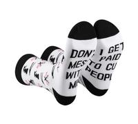 AATOP 1 Pairs Hairstylist Gift For Hairdresser Don’t Mess With Me Hair Salon Gift Hairdresser Socks Hairstylist Gift Cozy Sock (Cotton, DON'T MESS WITH ME 2uk)