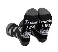 AATOP 1 Pairs Lady Trucker Sock Lady Trucker Life Truck Driving Gifts Womens Female Truck Driver Sock Truck Driver Dad Gifts (Cotton, Trucker LIFE 2uk)