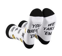 AATOP 1 Pairs Radiology Tech Gifts Radiologist Sock x Ray Tech Graduation Gifts Thank You Gift You Break Em We Take Em Socks (Cotton, YOU BREAK 'EM 2uk)