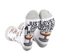 AATOP 2 Pair Espresso Martini Sock Martini Time Gift Espresso Martinis Lover Gift Who Loves Espresso Martinis Sock (UK, Alpha, One Size, Regular, Regular, MARTINIS 2s)