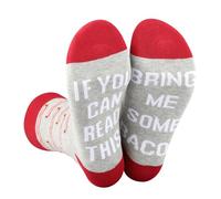 AATOP 2 Pairs Bacon Socks bacon lover gift bacon Inspired gift Pig Butcher Gift If You Can Read This Bring Me Some Bacon Sock (UK, Alpha, One Size, Regular, Regular, BRING ME SOME BACON 2S)