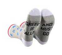 AATOP 2 Pairs Greece Is Calling And I Must Go Greece Sock Greece Souvenir Gift Greek Trip Gift Greece Travel Vacation Gift Sock (UK, Alpha, One Size, Regular, Regular, GREECE IS 2s)