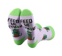 AATOP 2 Pairs LSOH Socks Horror Movie Lover Gift Feed Me Seymour Horror Plant Sock Broadway Musical Gift Horror Themed Gift (UK, Alpha, One Size, Regular, Regular, FEED ME 2s)