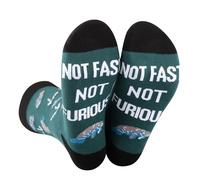 AATOP 2 Pairs Manatee Sock Chubby Mermaids Cute Manatee Lover Gift Sea Cow Gift Sea Animal Gift Not Fast Not Furious Sock (UK, Alpha, One Size, Regular, Regular, NOT FAST NOT FURIOUS 2S)
