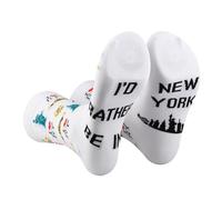 AATOP 2 Pairs New York City Sock Nyc Souvenir Gift New York Girl Trip Gift i Love New York Socks Souvenir Socks From Nyc (Cotton, NEW YORK SUK)