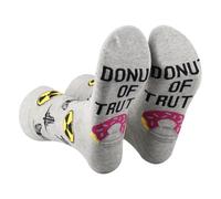 AATOP 2 Pairs Radiology Socks Technician Radiologist Gift Rad Tech X-ray Tech Gift Radiology Tech Week Sock Donut of Truth (UK, Alpha, One Size, Regular, Regular, DONUT 2S)