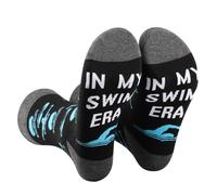 AATOP 2 Pairs Swimming Lover Gift Swim Coach Gift Swim Team Gift Swim Inspired Sock Swimming student gift In My Swim Era Sock (UK, Alpha, One Size, Regular, Regular, MY SWIM ERA 2S)