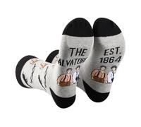 AATOP 2 Pairs TVD Sock Vampire Show Sock 1864 Vampire Lover Gifts Vampire Brothers Inspired Socks (UK, Alpha, One Size, Regular, Regular, EST. 1864 2s)