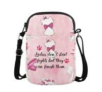 AATOP Cartoon Inspired Crossbody Bag Cat Fans Gift Cat Lady Movie Lover Purse Sling Bag (Ladiesdon'tstart 1CB1)