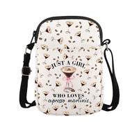 AATOP Espresso Martini Crossboday Bag Espresso Martini Gift Cocktail Lover Cocktail Party Gift Espresso Martini Shoulder Bag (EXPRESSO MARTINIS 1cb)