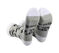 AATOP Funny Wrestling Socks - 1 Pair, Coach Gift, Cotton, Wrestling Life 2 UK